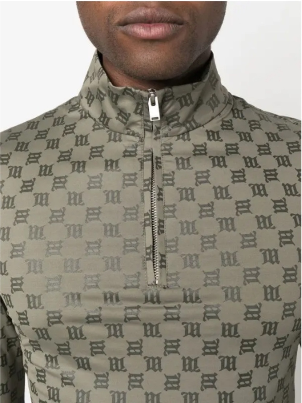 MISBHV Monogram Half-Zip Top Men's Size Small Gothic Jacquard (Y)